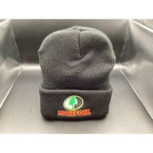 Mossy Oak‎ Hat Beanie Black Embroidered Patch Outdoor Hunting Warm Mens